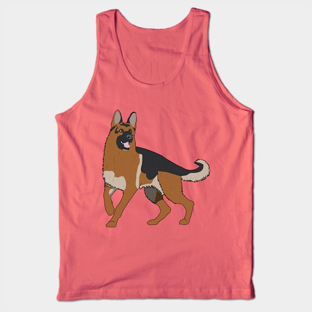 German Shepherd Tank Top by AMCArts